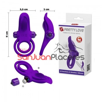 Anillo Vibrador Doble | Anillos Peneanos | San Juan Sex Shop