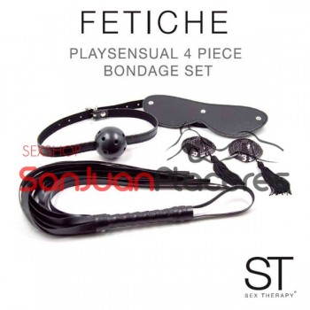 Set Bondage 4 pieces by Sex Therapy | Sexshop San Juan Placeres