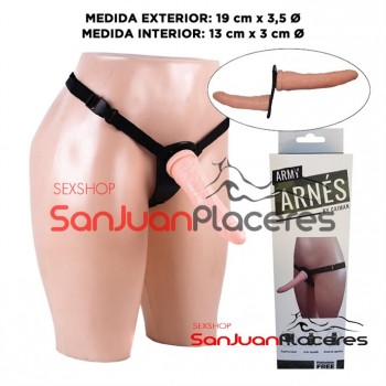 Arnes Doble con Vibracion| Cinturonga doble | Sanjuanplaceres Sexshop