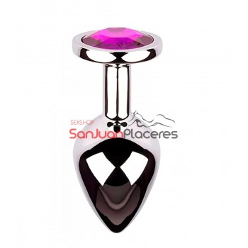 Plug Anal de Metal con strass | Somos San Juan Sex Shop