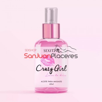 Aceite para masajes Crazy Girl |Sanjuanplaceres Sexshop