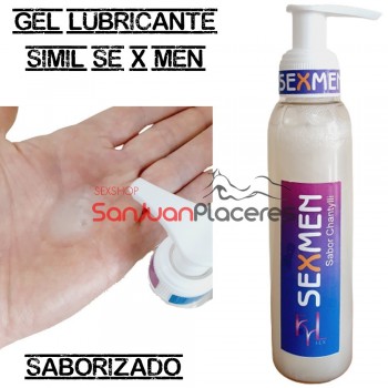 Sexmen Gel Sabor Chantilly | Sanjuanplaceres Sexshop