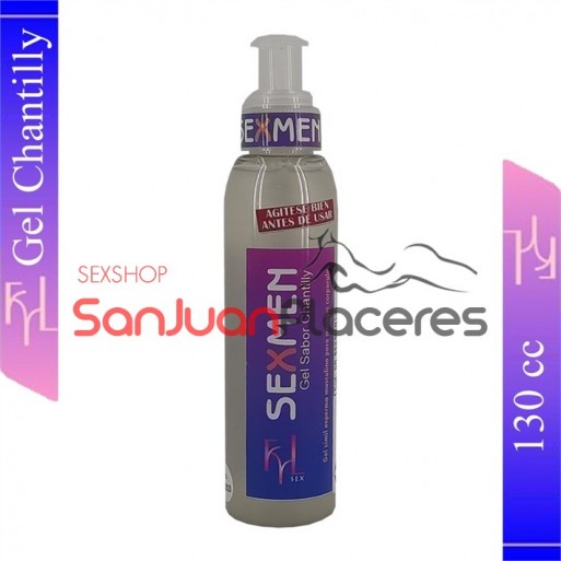 Sexmen Gel Sabor Chantilly | Sanjuanplaceres Sexshop