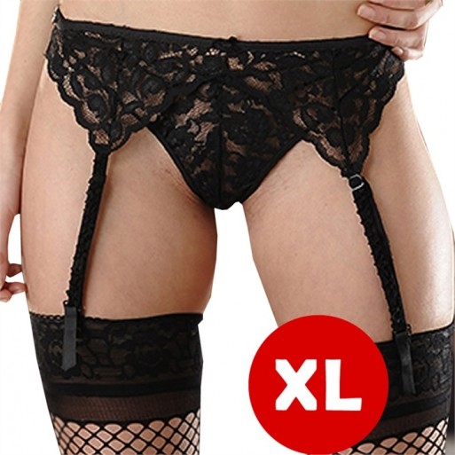 Portaligas XL En Encaje Blanco|Sexshop San Juan Placeres