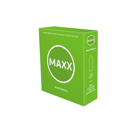 Preservativo Maxx Anatomico| Sanjuanplaceres Sexshop