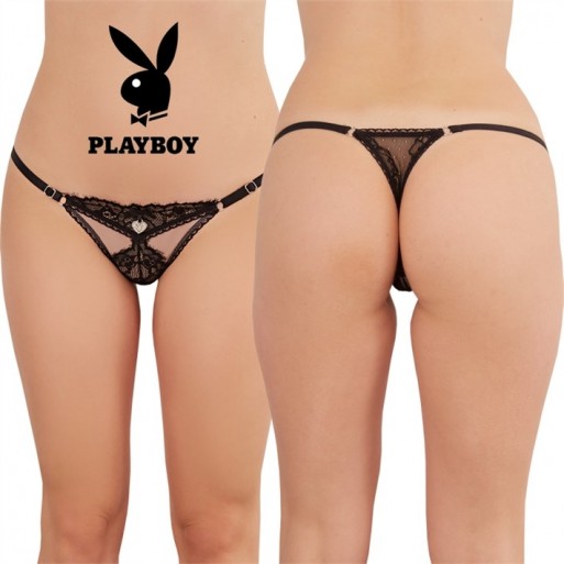 Tanga Negra Playboy | Sanjuanplaceres