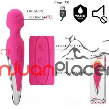 Vibrador Antony de Pretty Love calor 48º carga USB